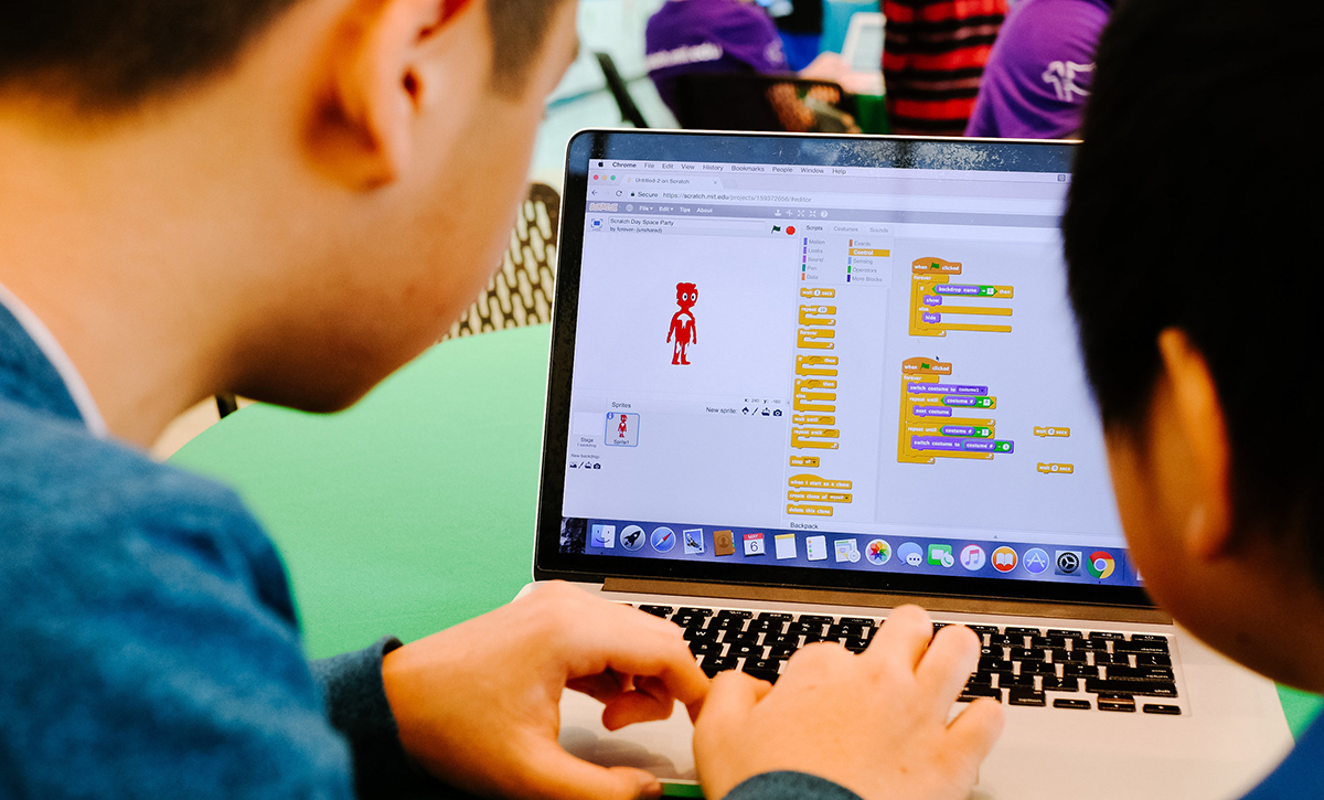 Programmierung am Laptop